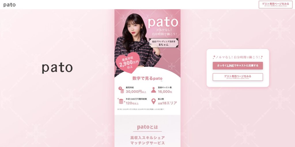 ギャラ飲みアプリpato